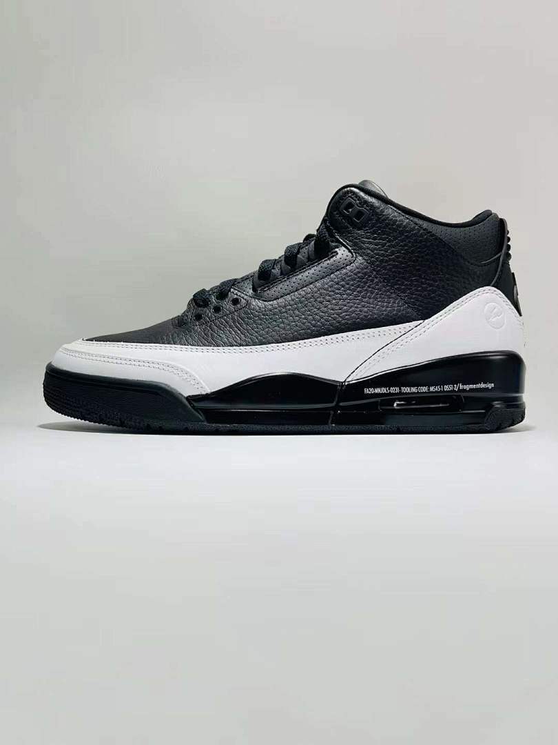 Nike Air Jordan 3 Retro "Cyber Monday" Black White 136064-020 Men's Lifestyle Sneakers Shoes Classic Leather - Image 3
