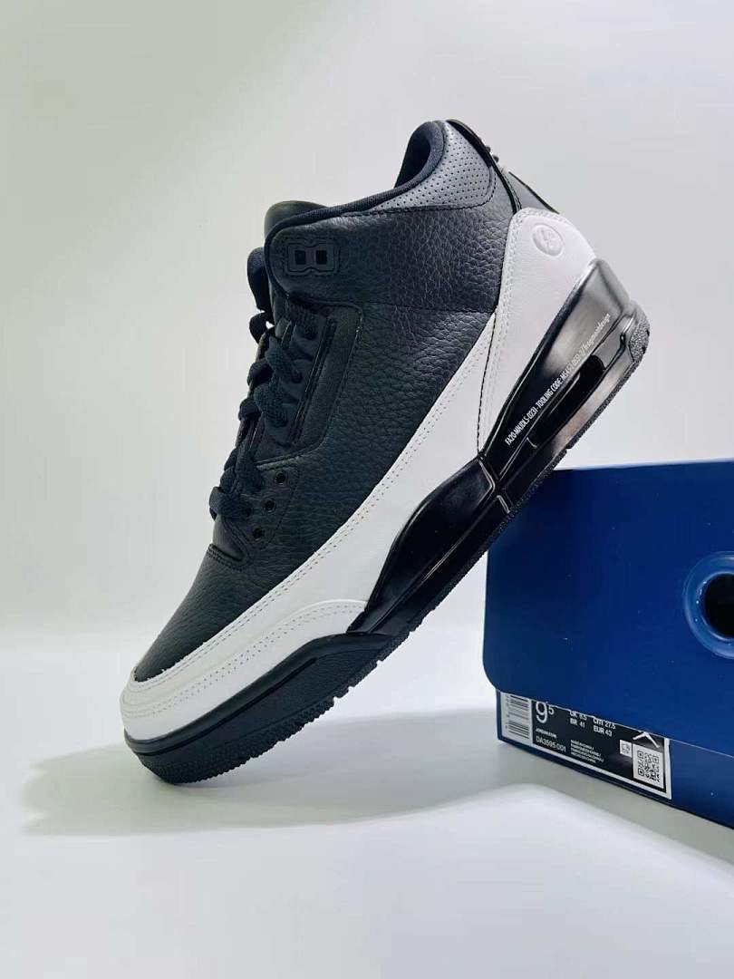 Nike Air Jordan 3 Retro "Cyber Monday" Black White 136064-020 Men's Lifestyle Sneakers Shoes Classic Leather - Image 8