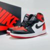 Nike Air Jordan 1 Retro High OG Black White Red Cracked Patent Leather Sneakers