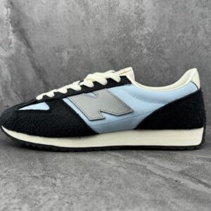 New Balance 237 Light Blue Black Suede Grey Cream Lifestyle Sneakers Shoes