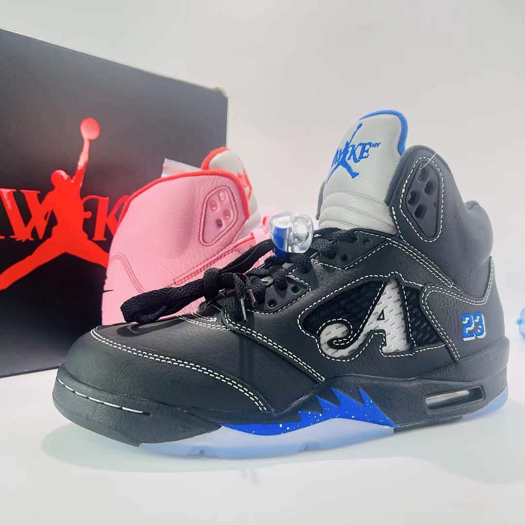 Air Jordan 5 Retro GS Pinksicle Pink Foam Black White 440892-600 - Image 7