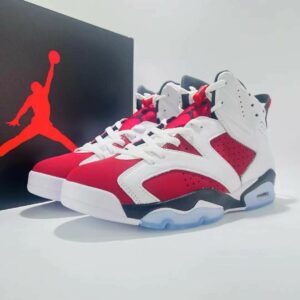 Air Jordan 6 Retro Carmine White Red Black Icy Sole Sneakers CT8529-106 Men's Basketball Shoes