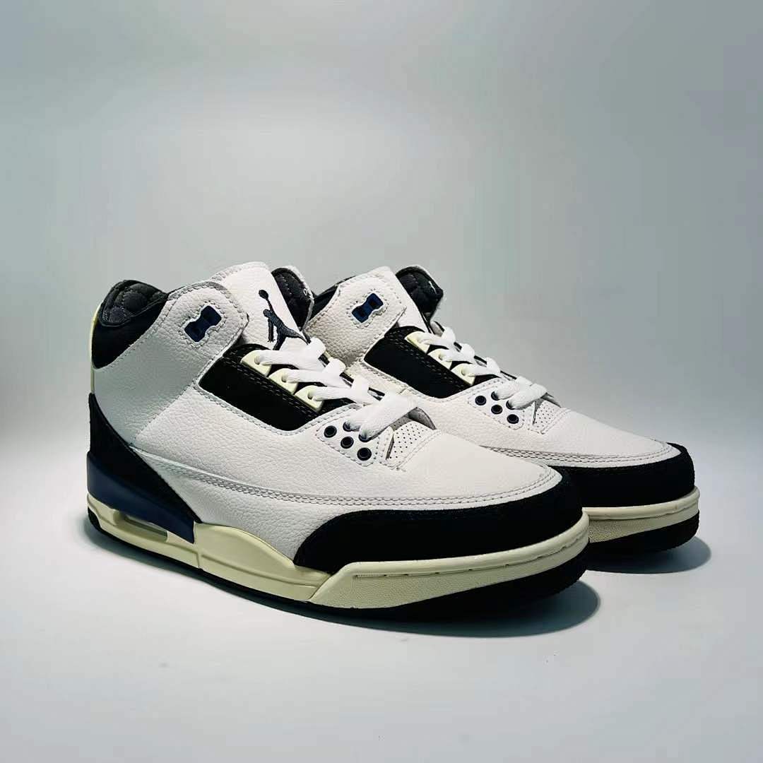 Air Jordan 3 Retro White Cement Reimagined Sneakers DN3707-100 White Black Sail Classic Men's Shoes - Image 10