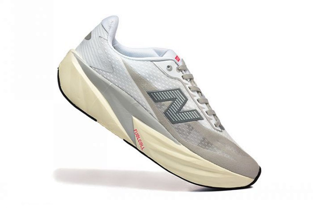 New Balance FuelCell SuperComp Trainer MSRCELG1 White Grey Cream Running Shoes - Image 2