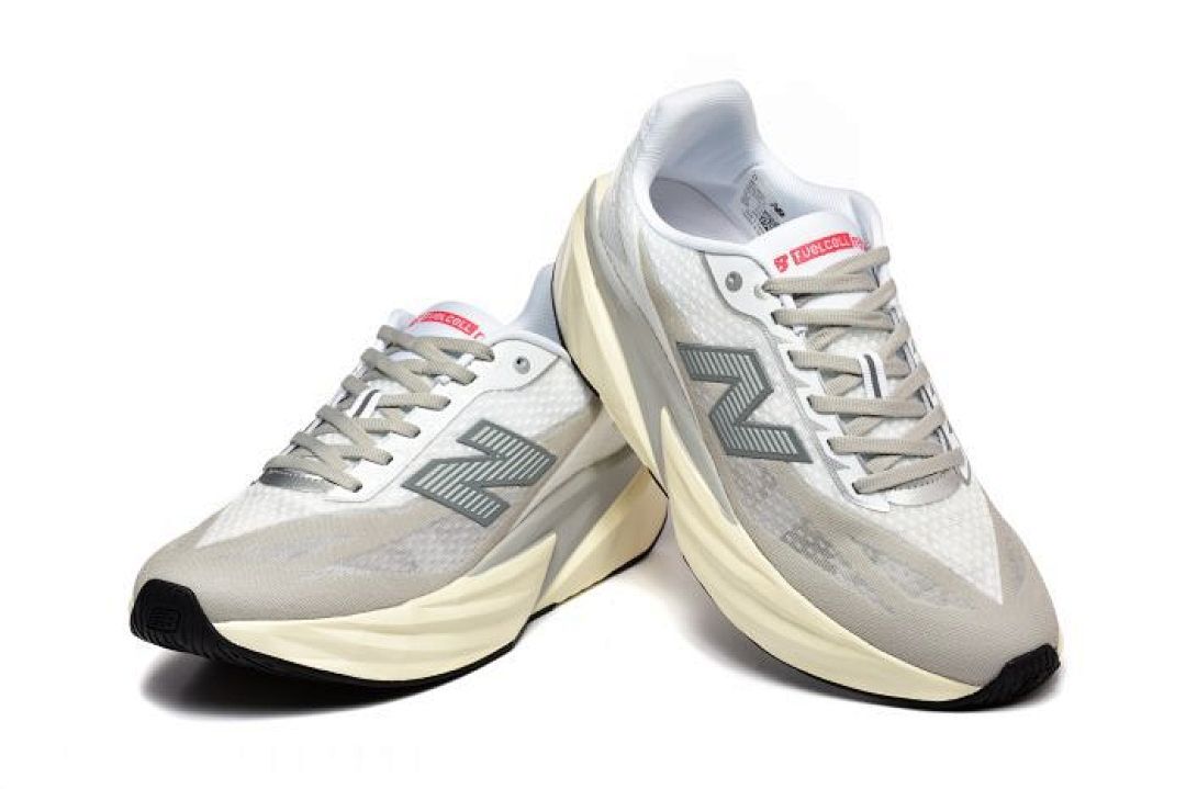 New Balance FuelCell SuperComp Trainer MSRCELG1 White Grey Cream Running Shoes - Image 3
