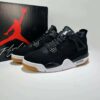 Nike Air Jordan 4 Retro Black White Gum Youth Sneakers Style Code: 408452-020