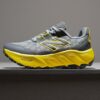 New Balance Fresh Foam X Hierro v7 Men's Trail Running Shoes - Castlerock with Vibrant Yellow MTHIER7C