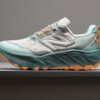 New Balance Hierro Trail Running Shoes Light Grey Teal Orange Vibram Sole
