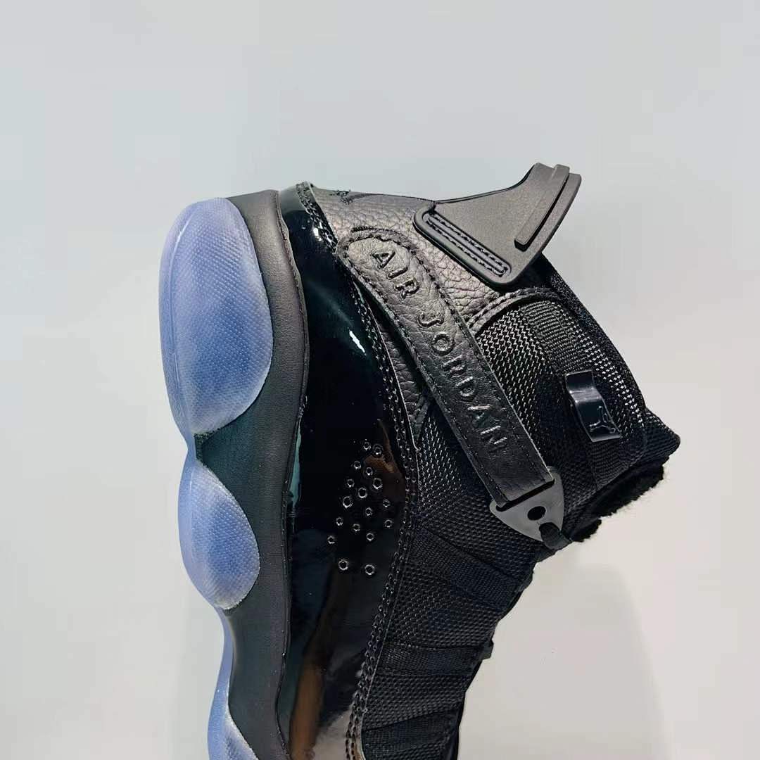 Air Jordan 6 Rings "Triple Black" Men's Basketball Shoes Icy Soles 322992-015 - Image 7