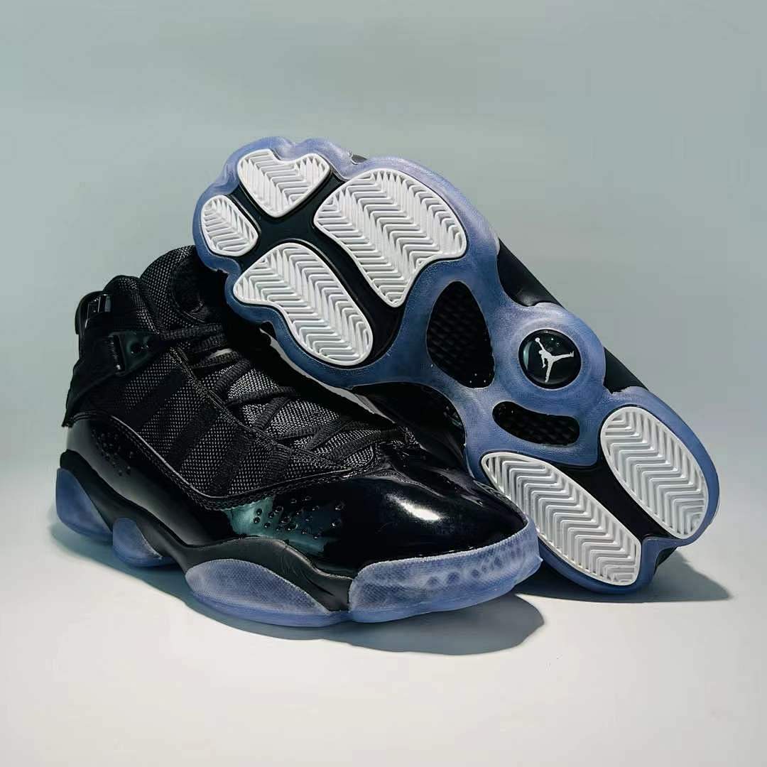 Air Jordan 6 Rings "Triple Black" Men's Basketball Shoes Icy Soles 322992-015 - Image 8