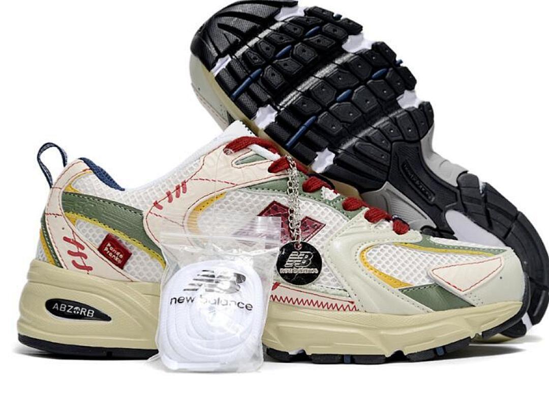 New Balance 860v2 Ronde Franke Cream Green Red Sneakers Running Shoes - Image 2