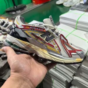New Balance 1906R Cream Red Yellow Silver Metallic Aged Running Shoes Sneakers