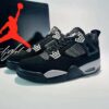Air Jordan 4 Retro Oreo Black White Grey Sneakers 314254-003 Men's Basketball Shoes