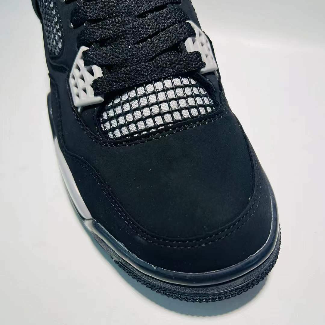 Air Jordan 4 Retro Oreo Black White Grey Sneakers 314254-003 Men's Basketball Shoes - Image 6