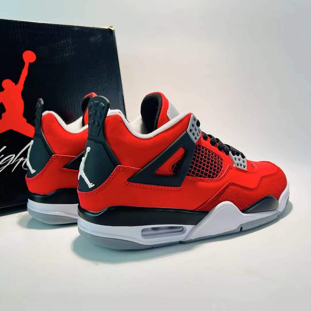 Air Jordan 4 Retro Red Thunder Crimson Black White CT8527-016 Men's Sneakers - Image 4