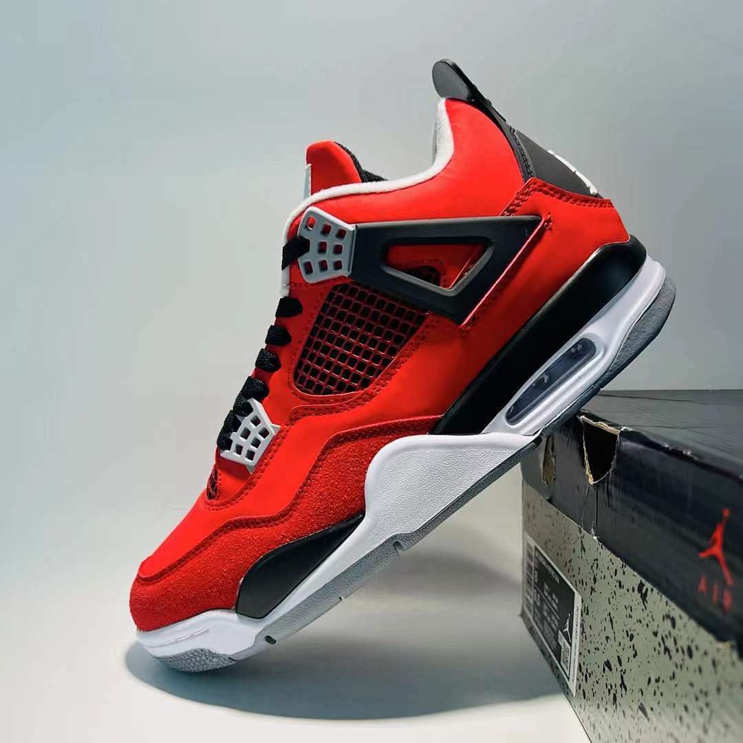 Air Jordan 4 Retro Red Thunder Crimson Black White CT8527-016 Men's Sneakers - Image 5