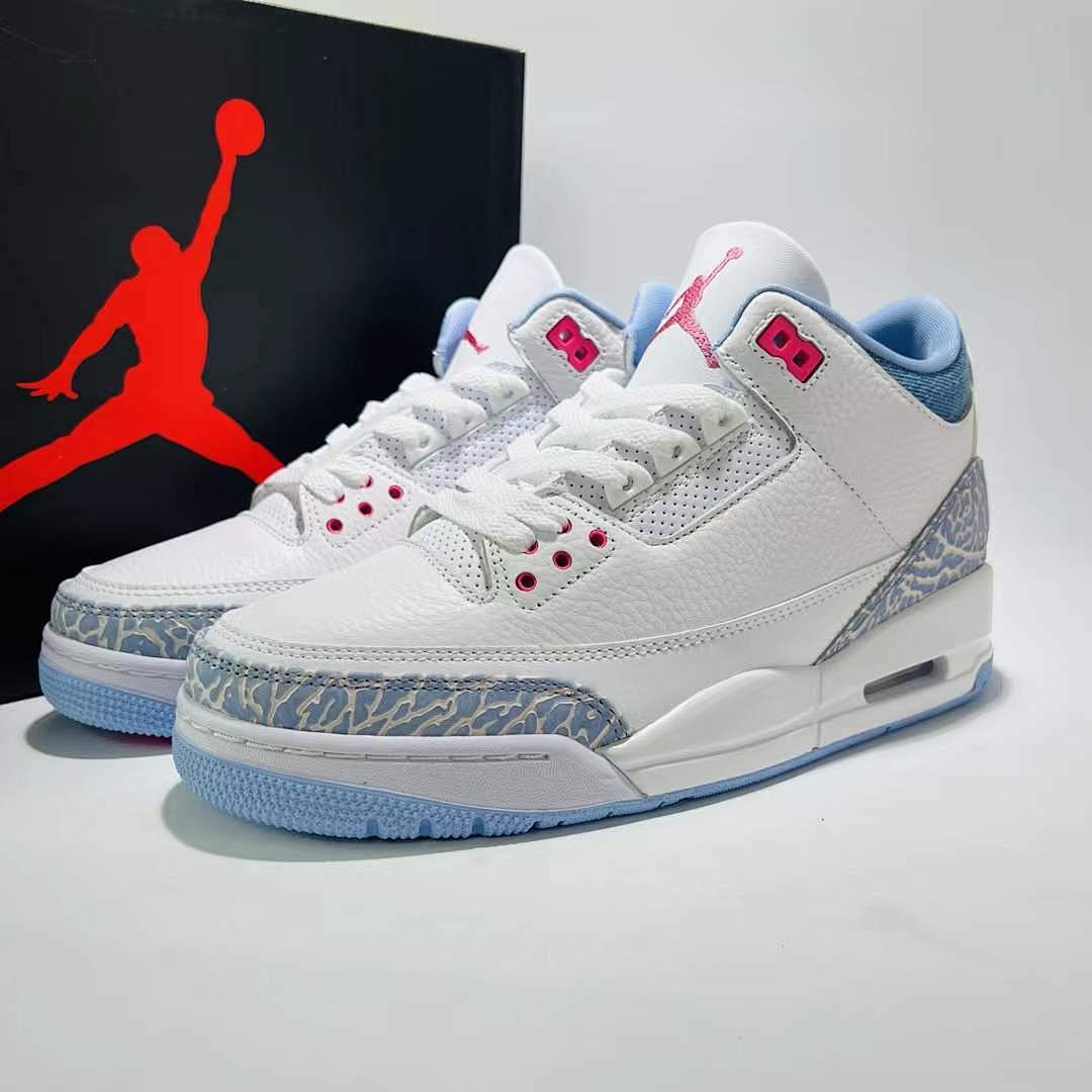 Air Jordan 3 Retro WMNS "Georgia Peach" White Hot Punch True Blue DV7059-106 - Image 2