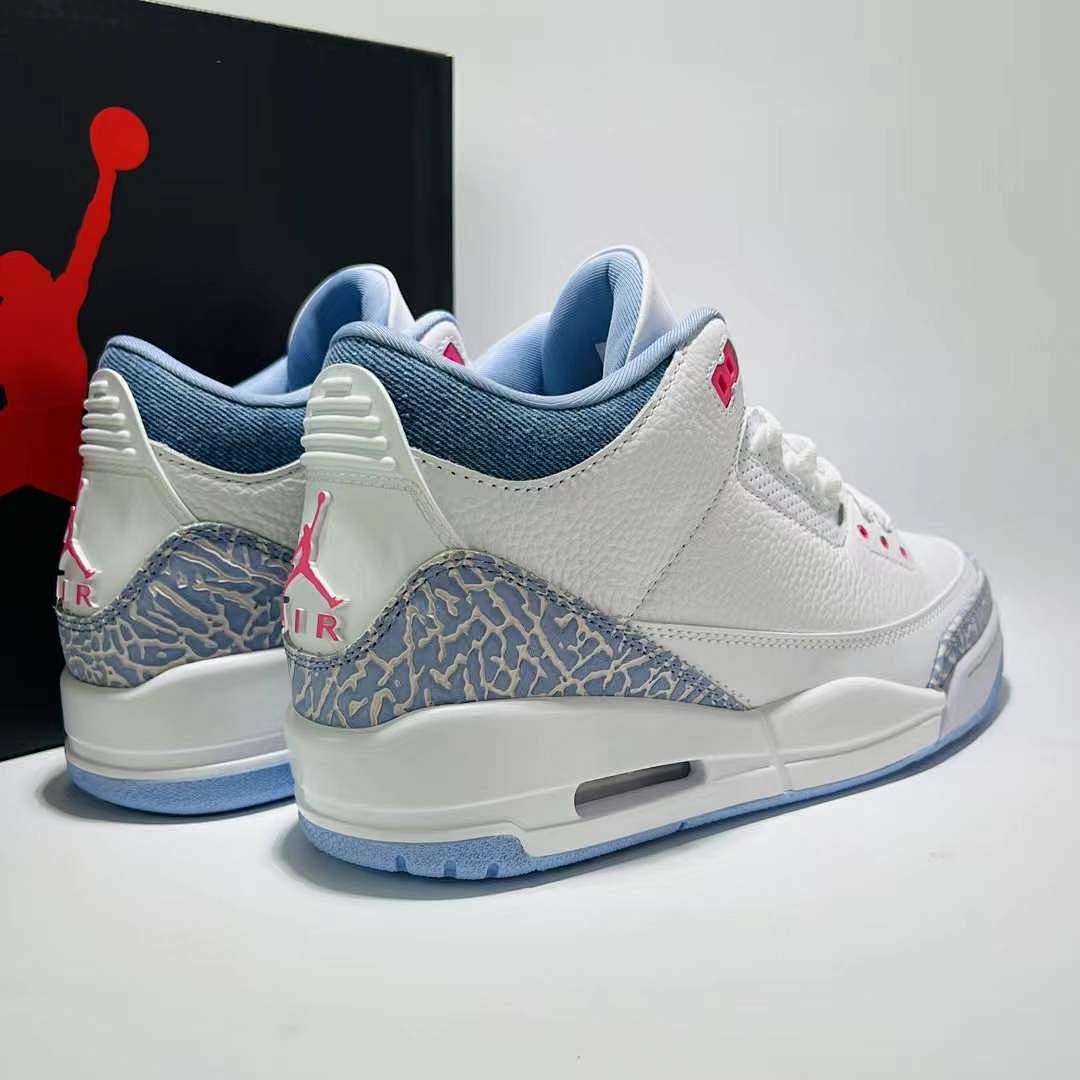 Air Jordan 3 Retro WMNS "Georgia Peach" White Hot Punch True Blue DV7059-106 - Image 3