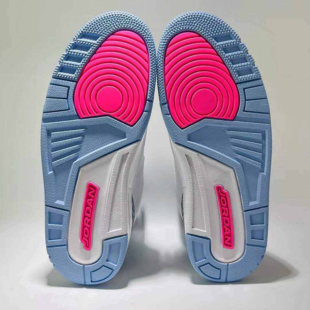 Air Jordan 3 Retro WMNS "Georgia Peach" White Hot Punch True Blue DV7059-106 - Image 5