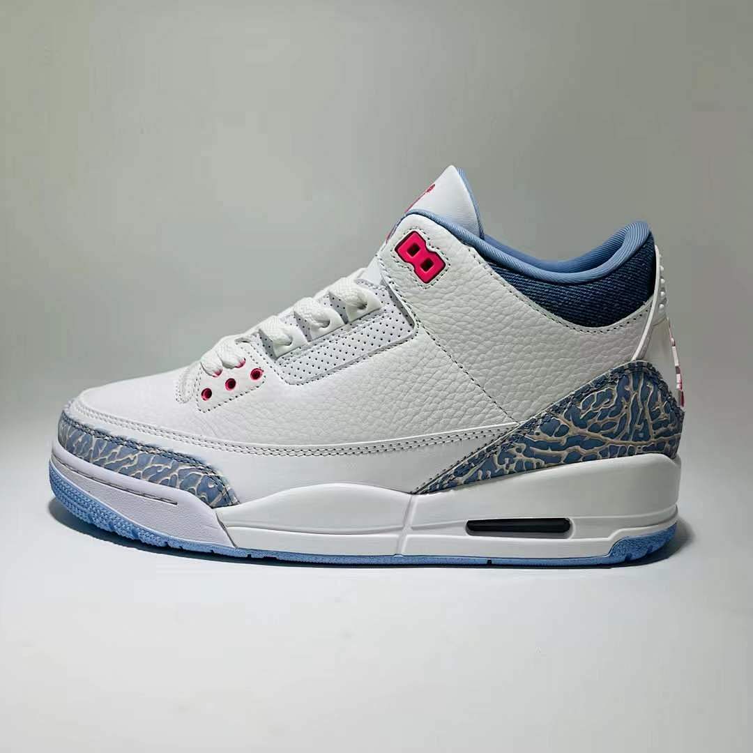 Air Jordan 3 Retro WMNS "Georgia Peach" White Hot Punch True Blue DV7059-106 - Image 9