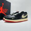 Air Jordan 1 Low SE Black Sail Gym Red Mini Swoosh Stitched Sneakers
Air Jordan 1 Low SE 'Black/Sail/Gym Red'