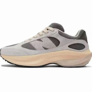 Chunky Grey Beige N-Mesh Suede Lifestyle Sneakers