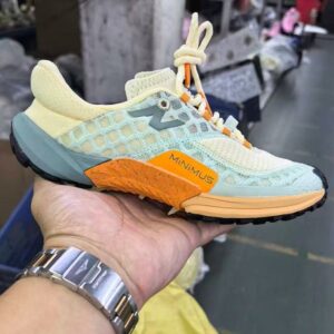 Minimus Z Logo Lightweight Running Training Athletic Shoes - Multi-Color Mesh Sneakers Cream Orange Teal
