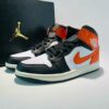 Air Jordan 1 Mid "Starfish" Black White Orange DQ8426-000 Men's Women's Lifestyle Casual Basketball Sneakers Shoes