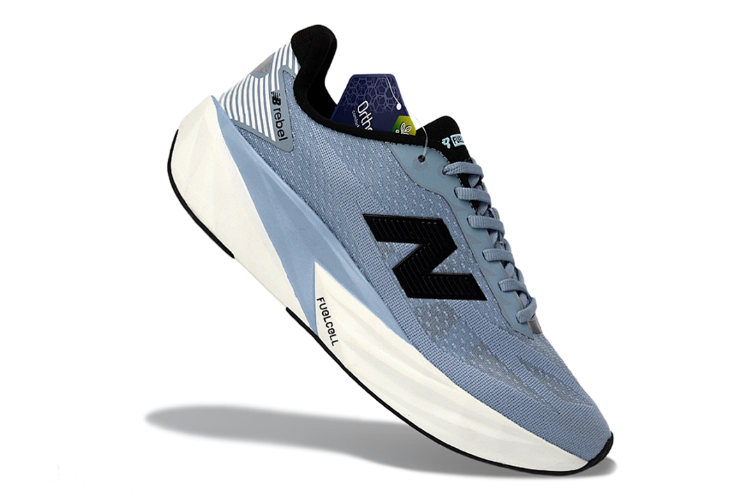 New Balance FuelCell Rebel v2 Men's Running Shoes Cyclone Virtual Sky Black OrthoLite MFCELRB2