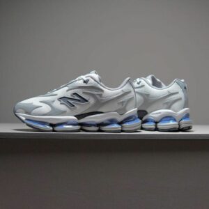 Custom New Balance N Mizuno Wave Prophecy LS White Sky Blue Lifestyle Sneakers