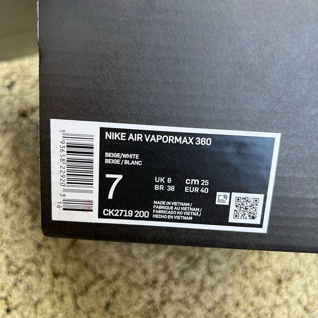 Nike Air VaporMax 360 Pure Platinum Vast Grey White Running Shoes CK2718-005 Men's Women's Lifestyle Trainers Clear Sole Sneakers - Image 2