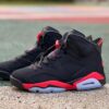 Nike Air Jordan 6 Retro "Infrared" Black Red Men's Basketball Shoes Sneakers 384664-060