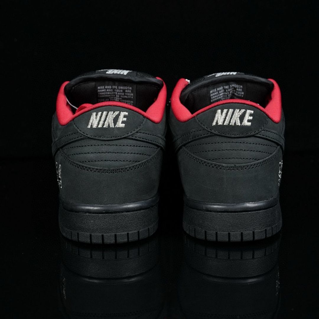 Nike SB Dunk Low Supreme '94 Black Red Sneakers Shoes (436329-001) - Image 7