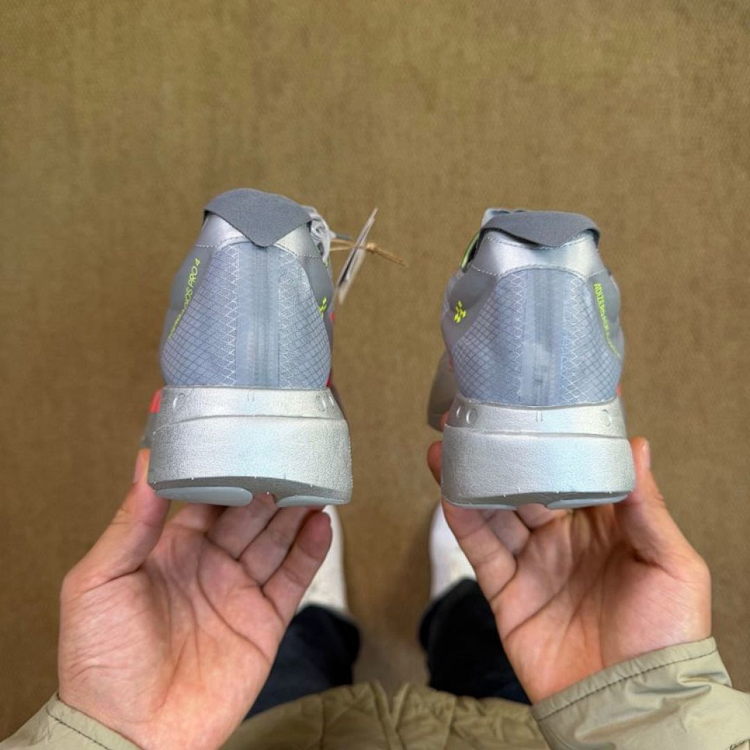 Adidas Adizero Adios Pro 3 Lightstrike Pro Running Shoes Grey Six Solar Red Carbon GW5467 - Image 7