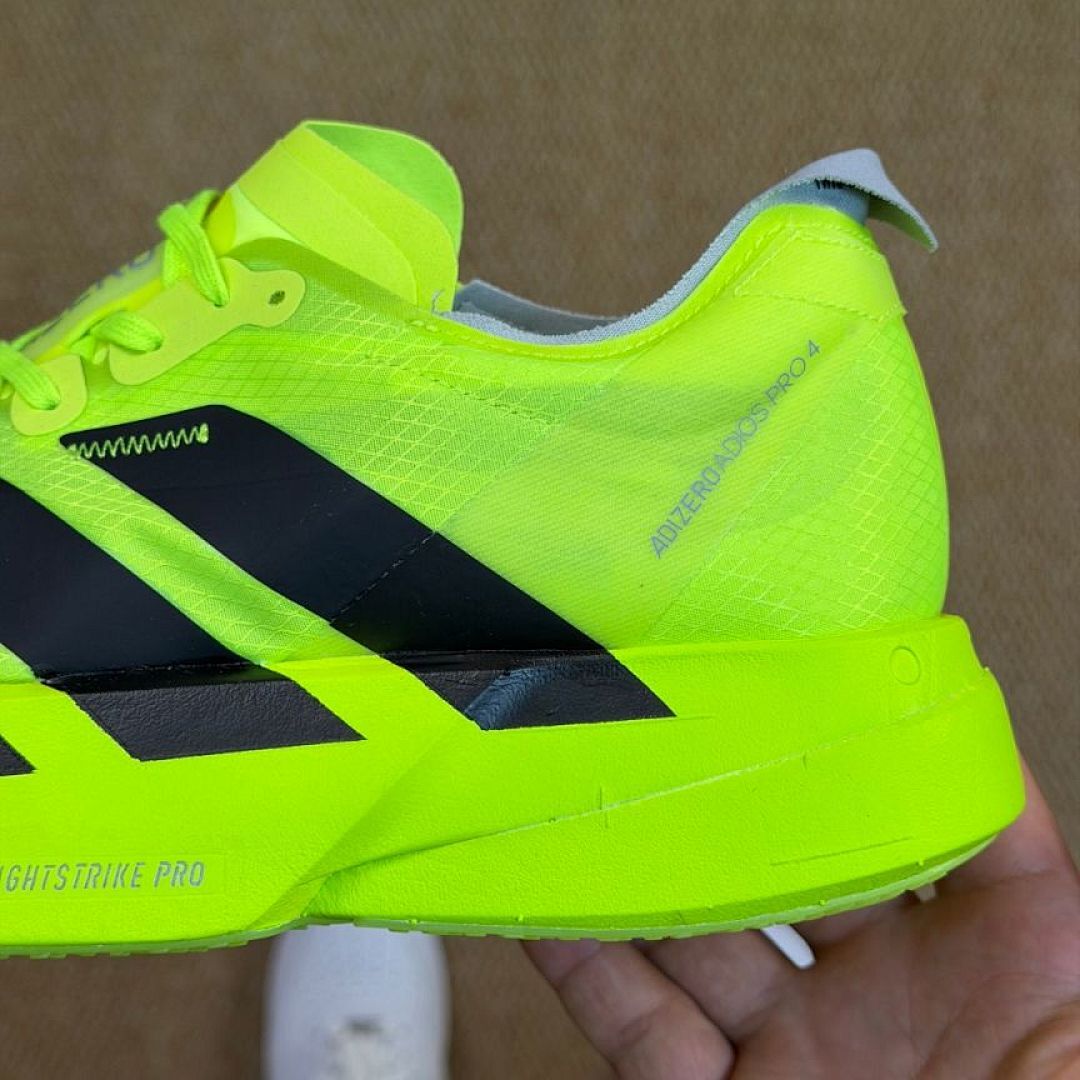 Adidas Adizero Adios Pro 3 Running Shoes Solar Yellow Core Black Lightstrike Pro Marathon Race Performance Training Sneakers (HQ3511) - Image 6