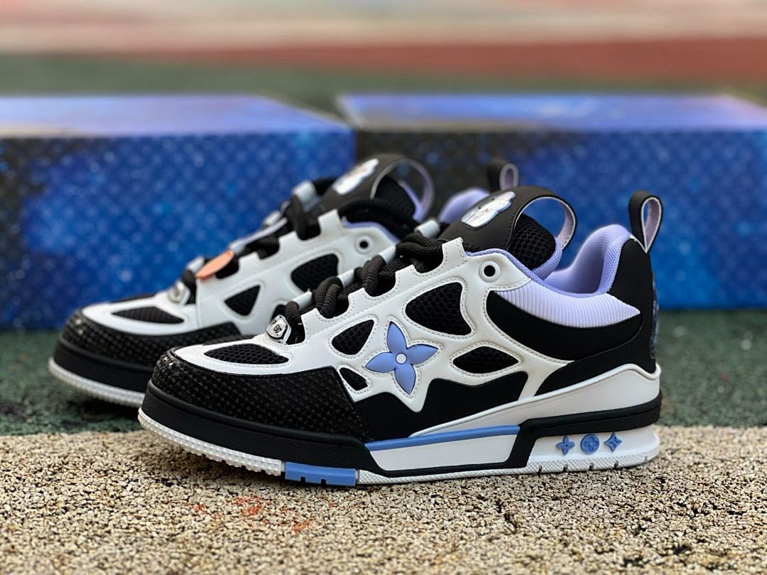 Louis Vuitton LV Runner Tatic Sneakers Black White Lilac 1AA8P1 Men's Luxury Designer Trainers Shoes Footwear