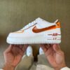 Nike Air Force 1 Shadow Women's White Orange Bronze Gradient Sneakers