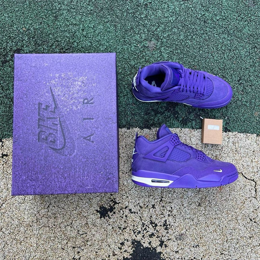 Air Jordan 4 Retro OG BP Purple Youth Sneakers HF4340-500 - Image 10