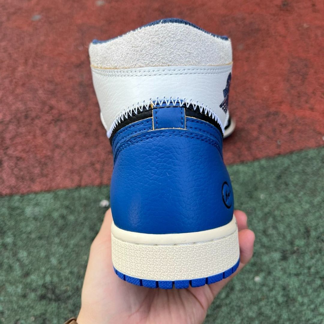 Air Jordan 1 Retro High OG SP Union LA x Fragment Design Royal Blue Black Toe Sample Men's Sneaker (SP26-MNJDLS-473-CHRIS-HIROSHI / TOOLINGCODE: AJ1-NTBF-J-005) - Image 10