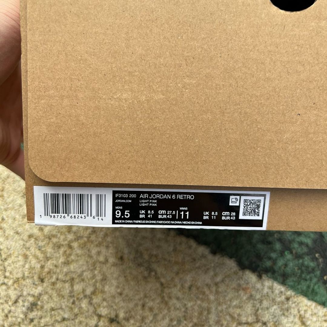 Air Jordan 6 Retro Travis Scott Pink Suede F&F Friends & Family Limited Edition Sneakers - Image 2