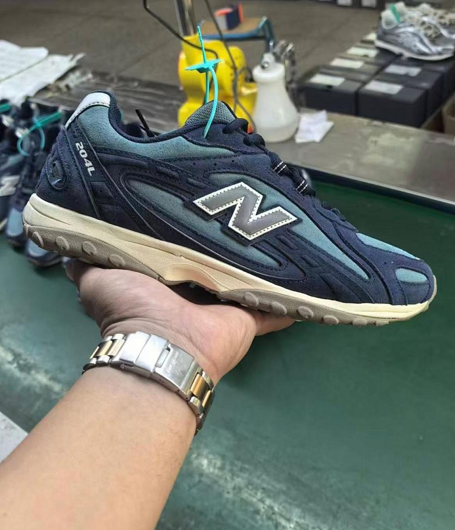 New Balance 204L Blue Teal Grey Cream Lifestyle Running Sneakers - Image 7