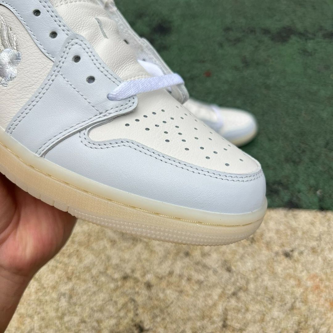 Air Jordan 1 Low OG Year of the Rabbit Sail Grey Fog DV1312-200 Men's Women's Lifestyle Sneakers - Image 4