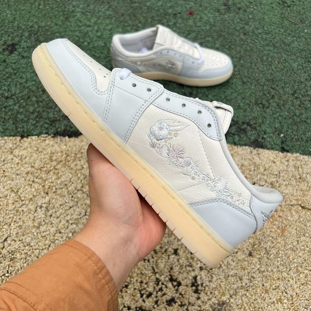 Air Jordan 1 Low OG Year of the Rabbit Sail Grey Fog DV1312-200 Men's Women's Lifestyle Sneakers - Image 8