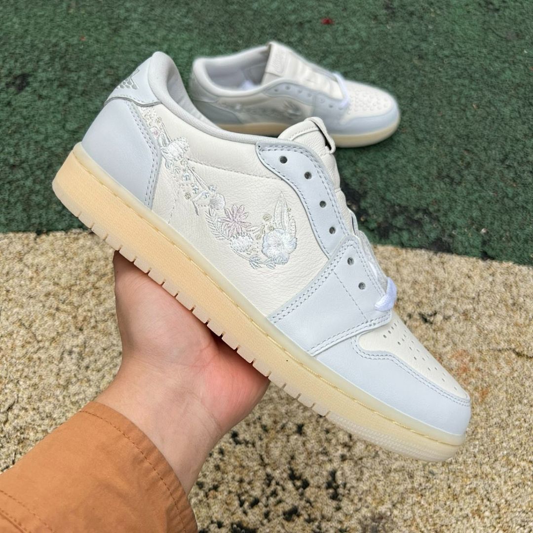 Air Jordan 1 Low OG Year of the Rabbit Sail Grey Fog DV1312-200 Men's Women's Lifestyle Sneakers - Image 10