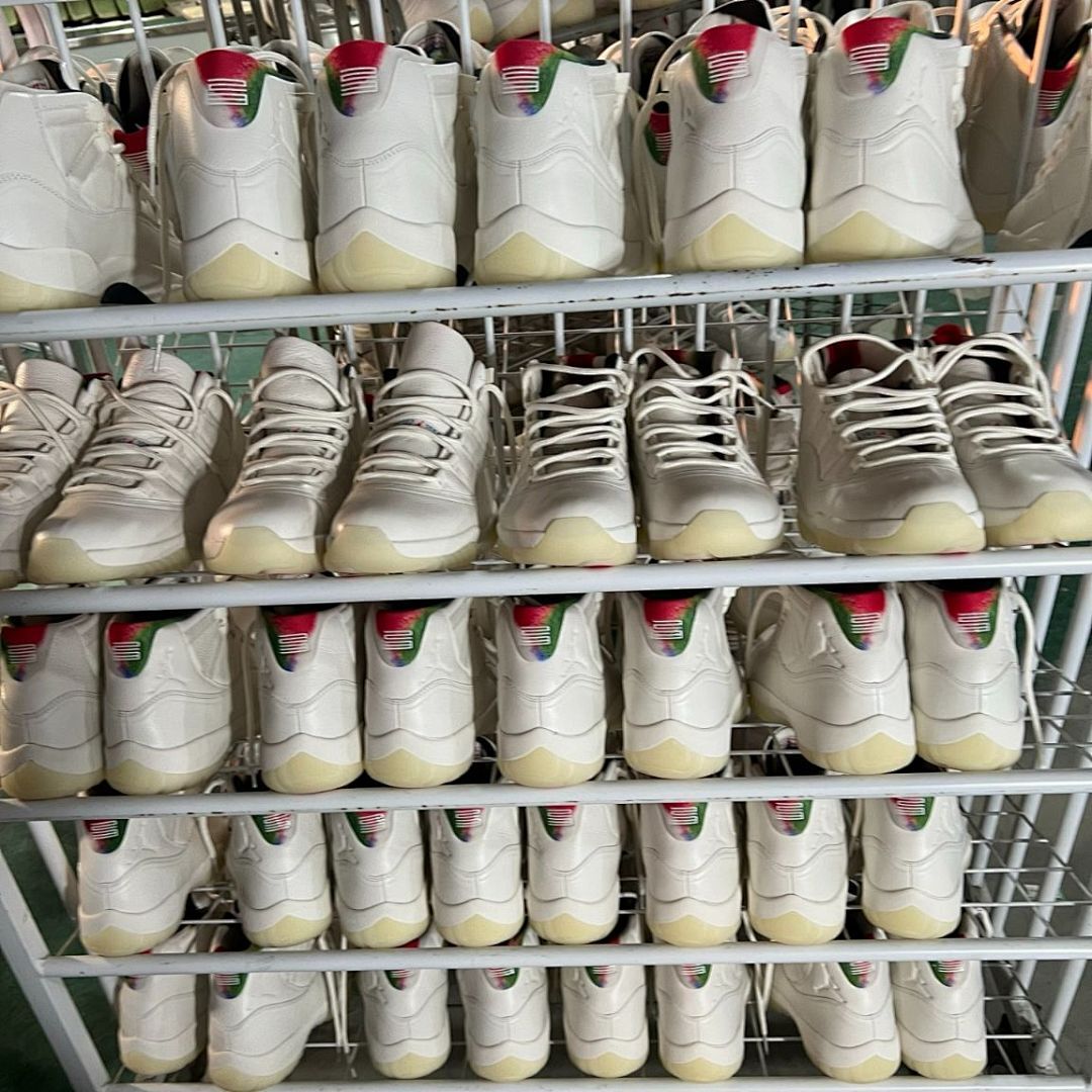 Air Jordan 11 Retro Craft White Tumbled Leather Multi-Color 23 - Image 10