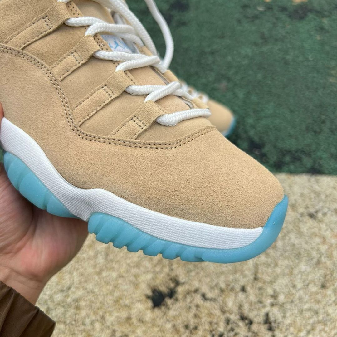 Air Jordan 11 Retro Suede Wheat Icy Sole - Image 6