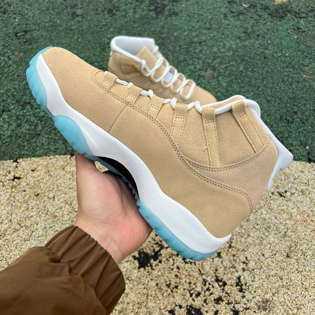 Air Jordan 11 Retro Suede Wheat Icy Sole - Image 10