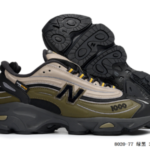 New Balance 1000 Cordura Olive Green Black Beige Chunky Lifestyle Sneakers 8020-77