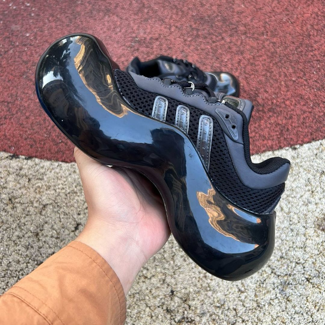 Adidas Adifom TRX Low Core Black Carbon Grey Six ID1647 Men's Women's Chunky Lifestyle Sneakers Shoes - Image 7