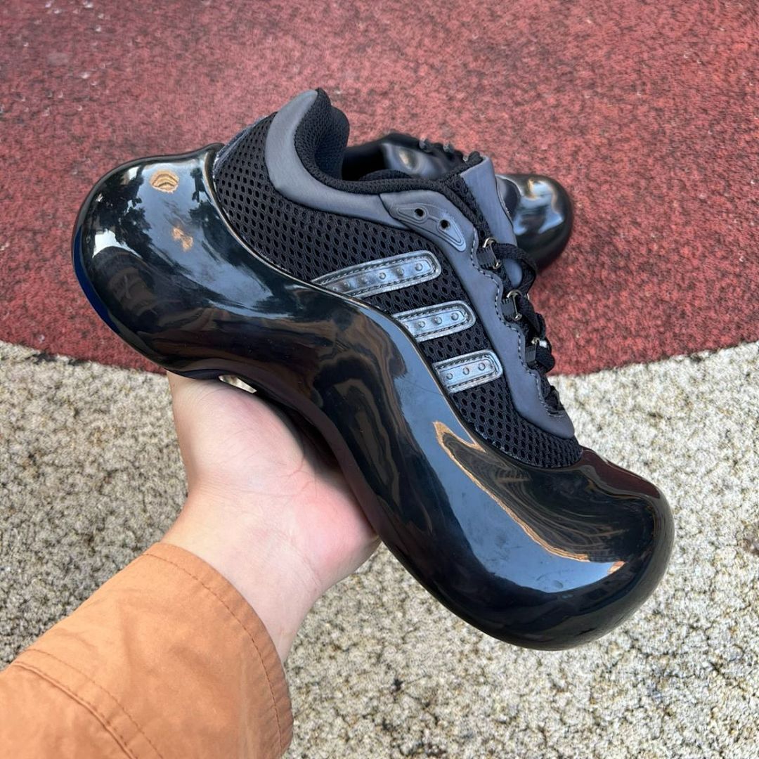 Adidas Adifom TRX Low Core Black Carbon Grey Six ID1647 Men's Women's Chunky Lifestyle Sneakers Shoes - Image 9